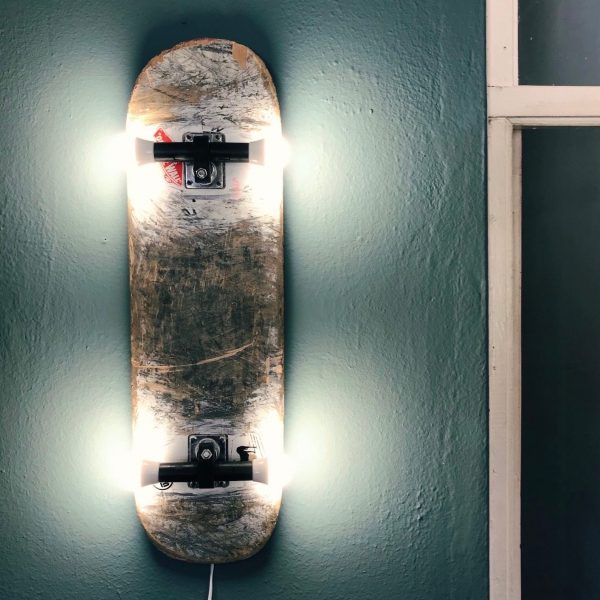 skateboard wall light